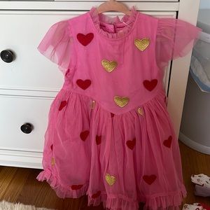 Mini Boden size 2-3T toddler heart dress